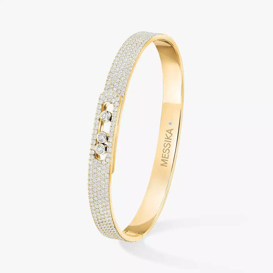 [Clara Jewely]Move Noa Full Pav茅 Diamond Bangle Bracelet