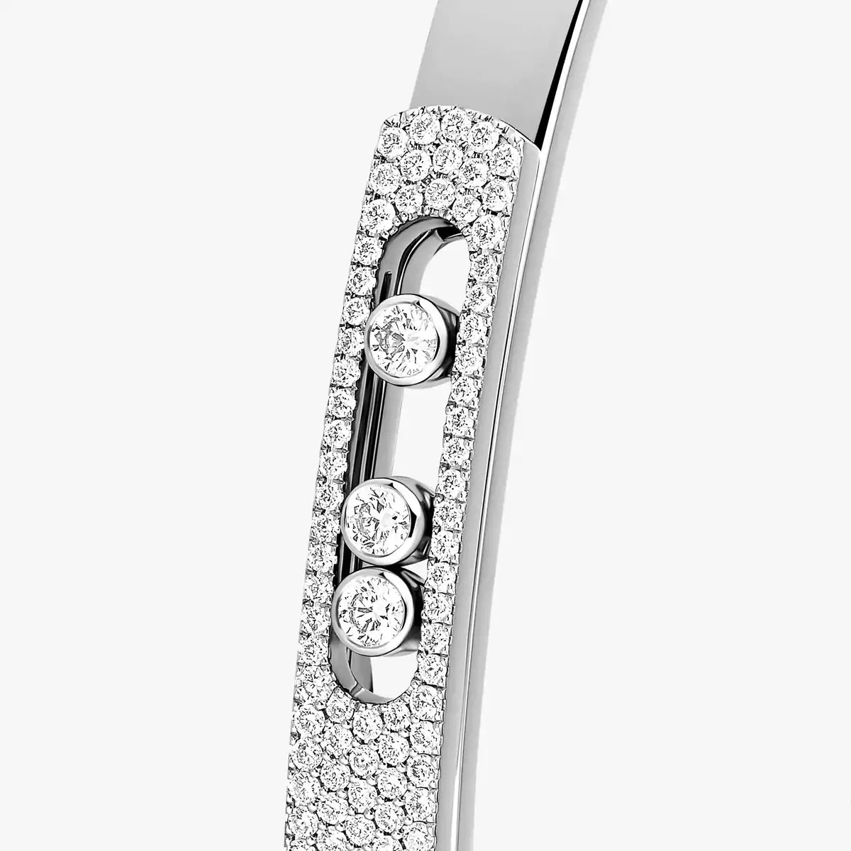 [Clara Jewely]Move Noa Rose Gold Pav茅 Diamond Bangle Bracelet