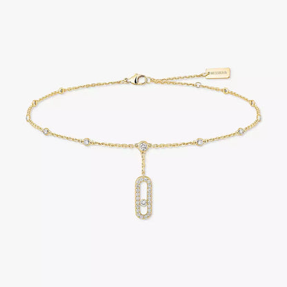 [Clara Jewely] Move Uno pav茅 ankle bracelet