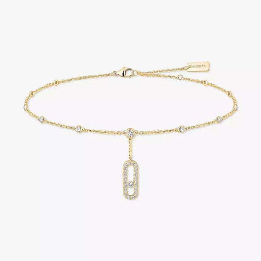 [Clara Jewely] Move Uno pav茅 ankle bracelet
