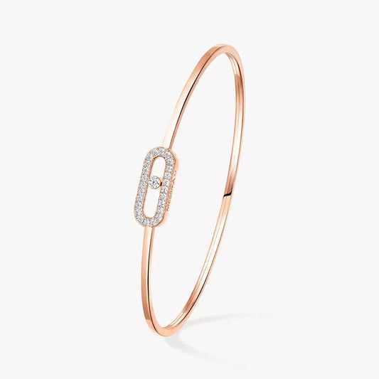 [Clara Jewely]Move Uno pav茅 flex bangle medium