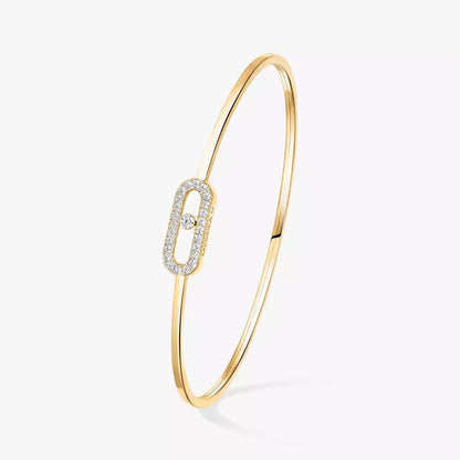 [Clara Jewely]Move Uno pav茅 flex bangle medium