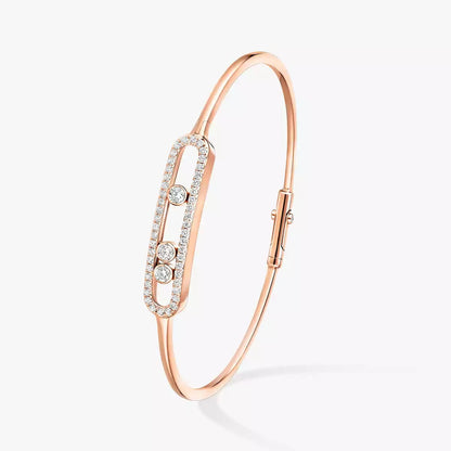 [Clara Jewely]Move Pav茅 Diamond Bangle Bracelet M