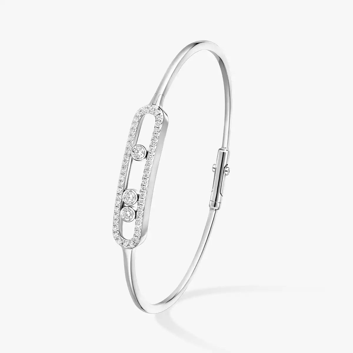 [Clara Jewely]Move Pav茅 Diamond Bangle Bracelet M