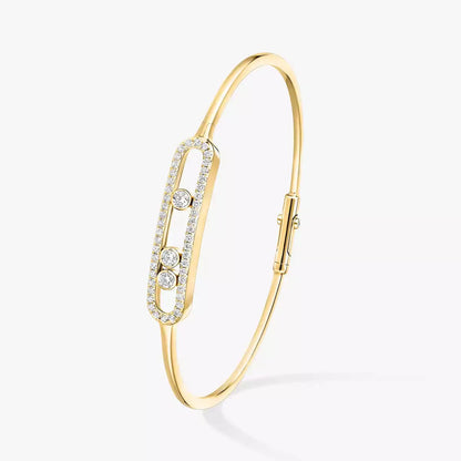 [Clara Jewely]Move Pav茅 Diamond Bangle Bracelet M