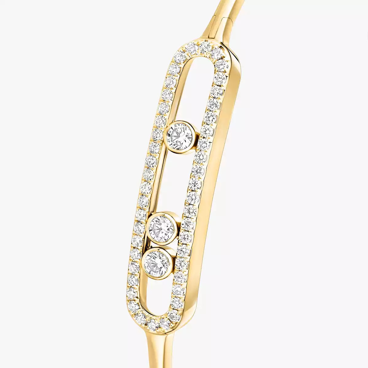 [Clara Jewely]Move Pav茅 Diamond Bangle Bracelet M