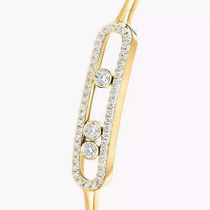 [Clara Jewely]Move Pav茅 Diamond Bangle Bracelet M