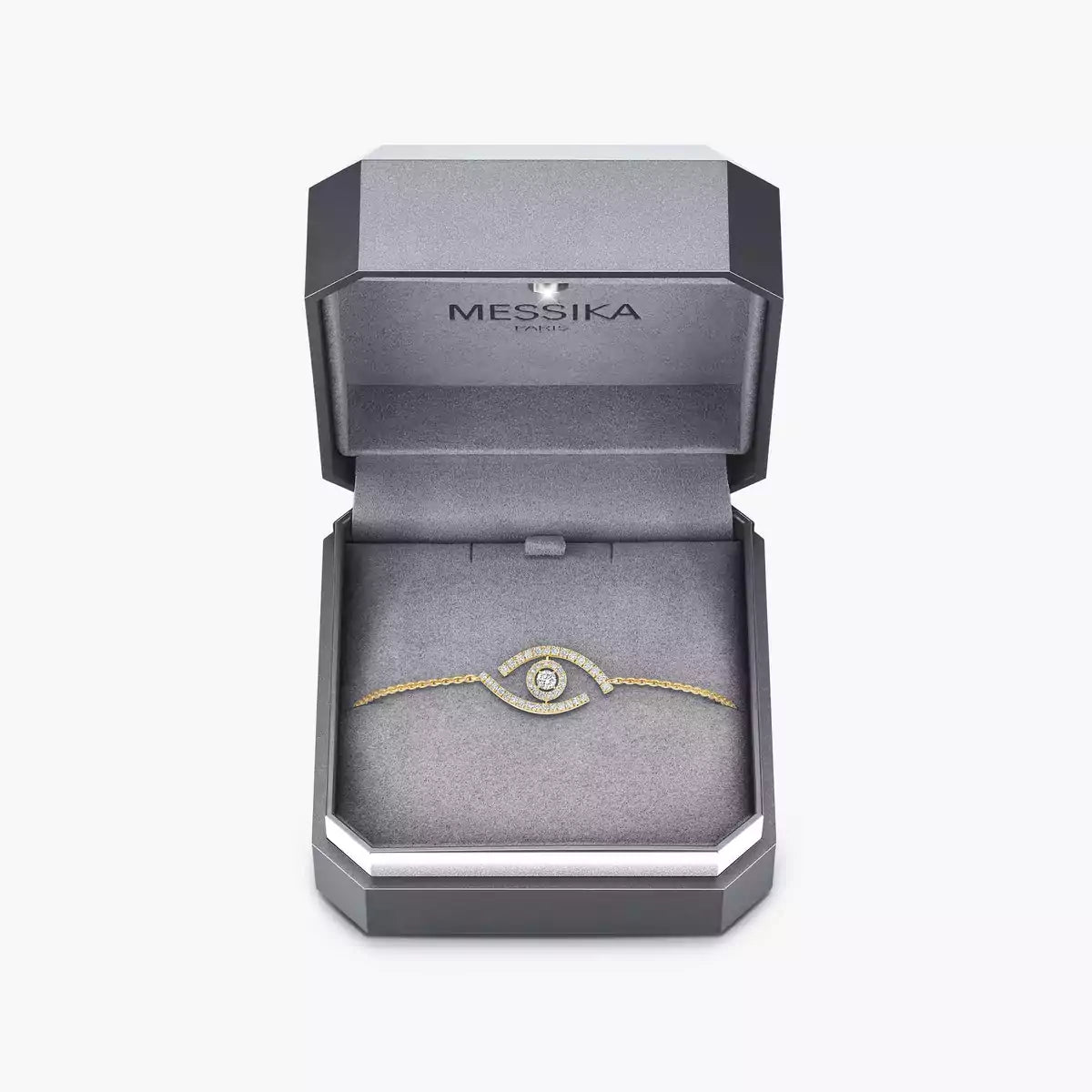[Clara Jewely]Lucky Eye Pave-Set Diamond Bracelet