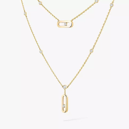 [Clara Jewely] Move Uno Diamond Necklace