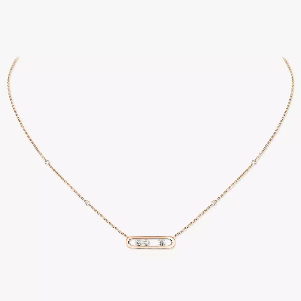[Clara Jewely] Baby Move Gold Diamond Necklace
