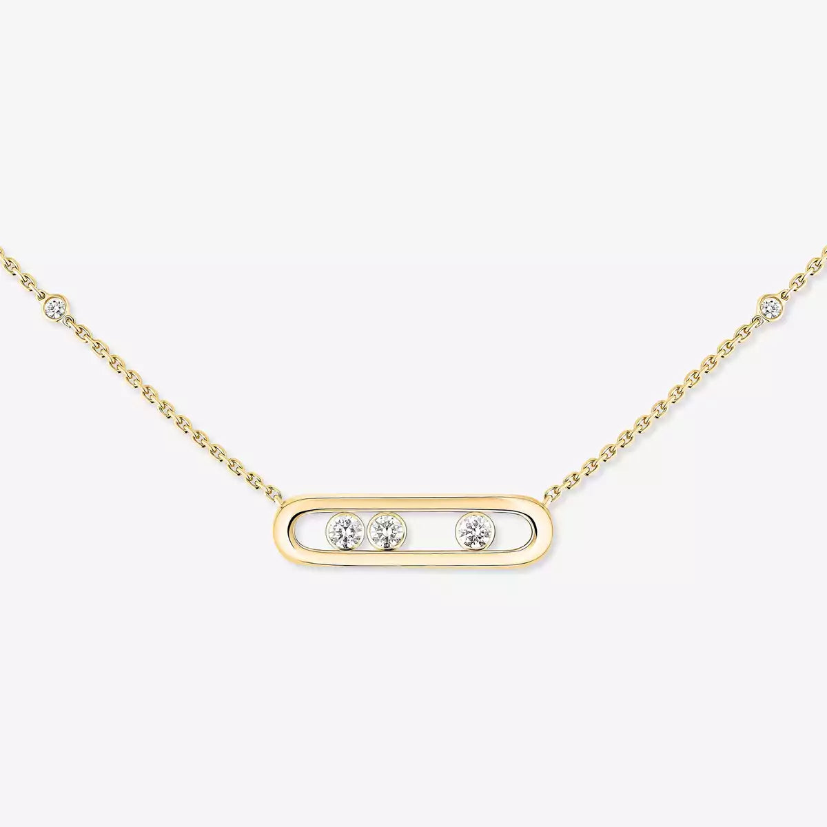 [Clara Jewely] Baby Move Gold Diamond Necklace