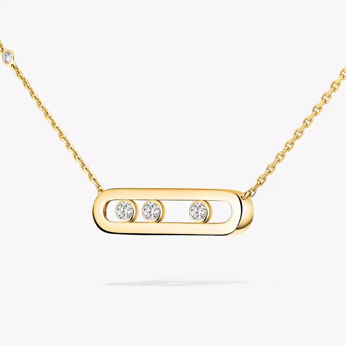 [Clara Jewely] Baby Move Gold Diamond Necklace