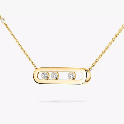 [Clara Jewely] Baby Move Gold Diamond Necklace