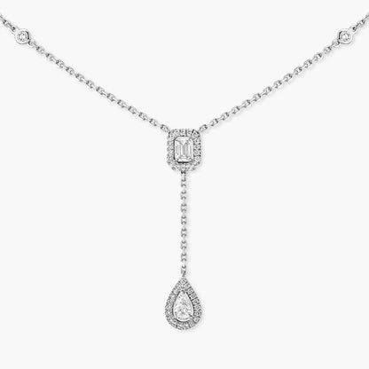 [Clara Jewely]Gold Diamond Tie Necklace