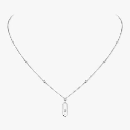 [Clara Jewely] Move Uno Gold Diamond Long Necklace
