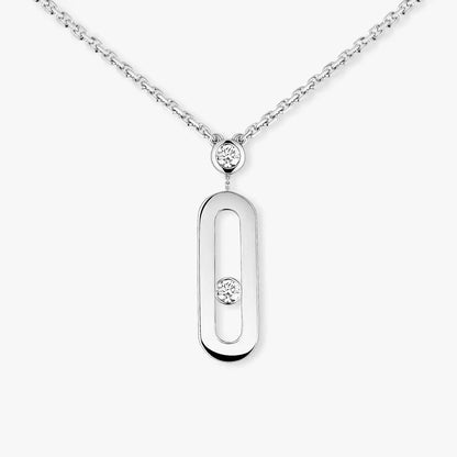 [Clara Jewely] Move Uno Gold Diamond Long Necklace