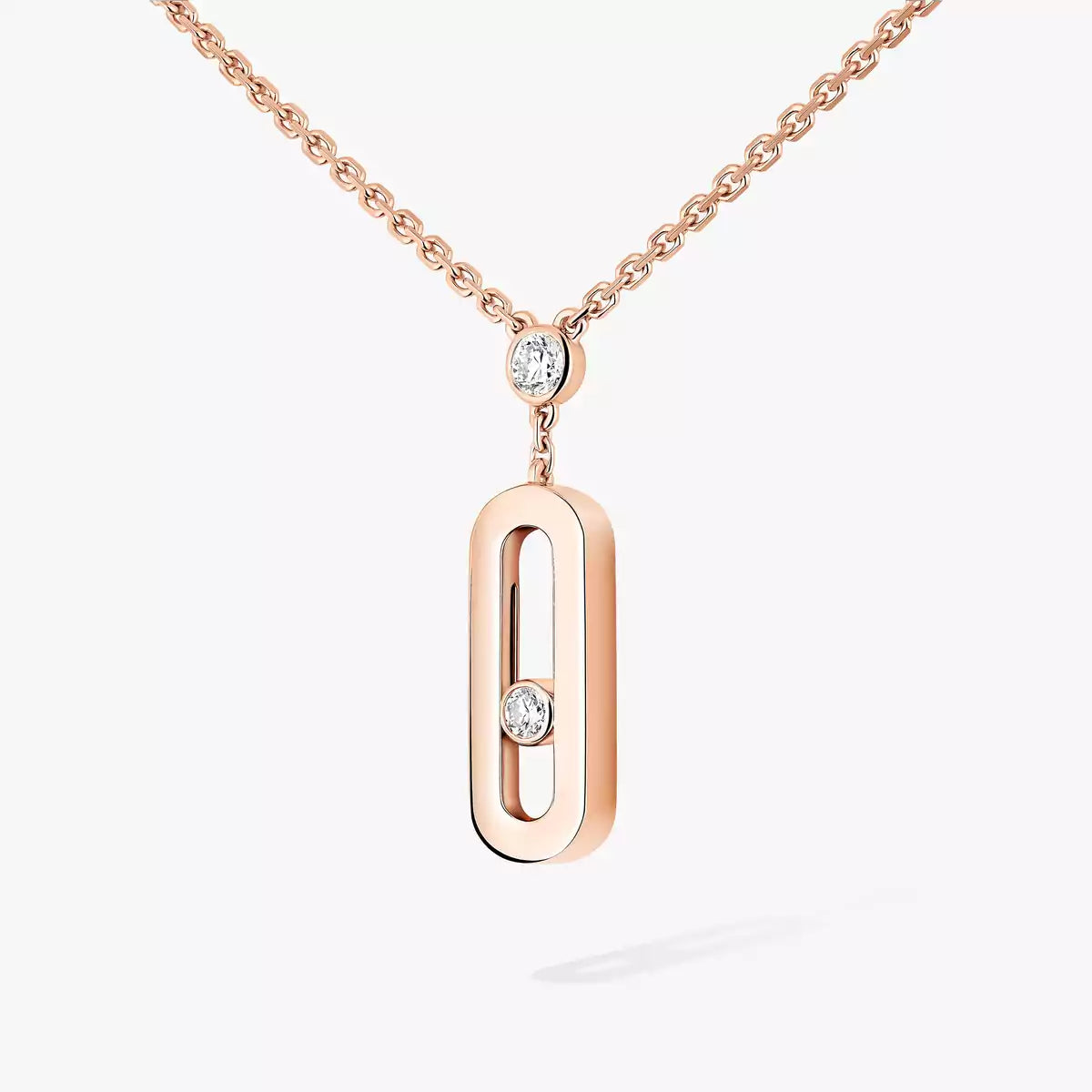 [Clara Jewely] Move Uno Gold Diamond Long Necklace