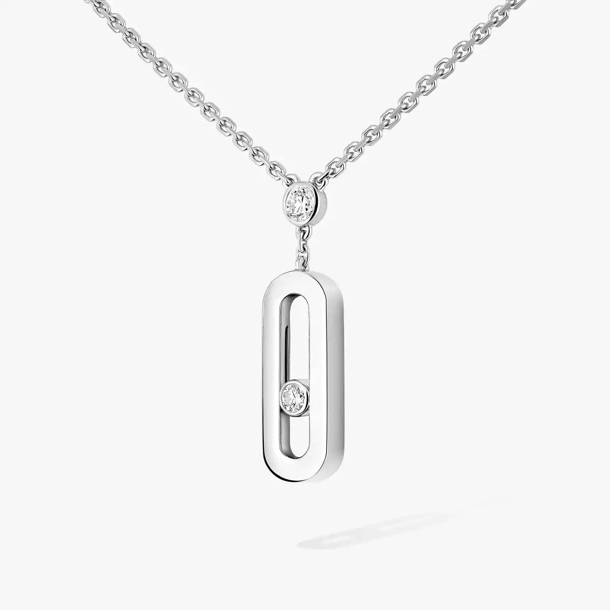 [Clara Jewely] Move Uno Gold Diamond Long Necklace