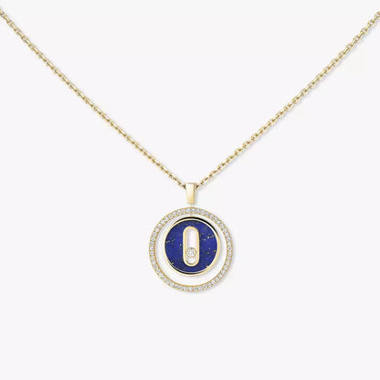 [Clara Jewely]Lucky Move Diamond Necklace in Rose Gold and White Mother-of-Pearl