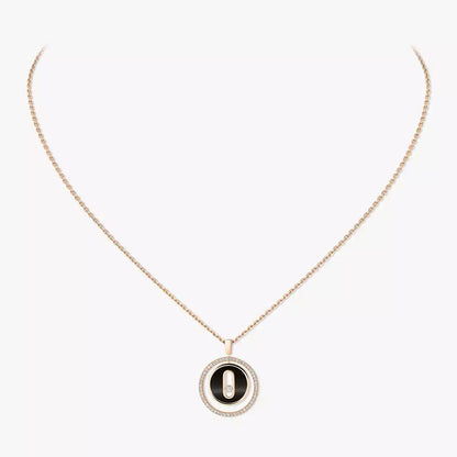 [Clara Jewely]Lucky Move Diamond Necklace in Rose Gold and White Mother-of-Pearl
