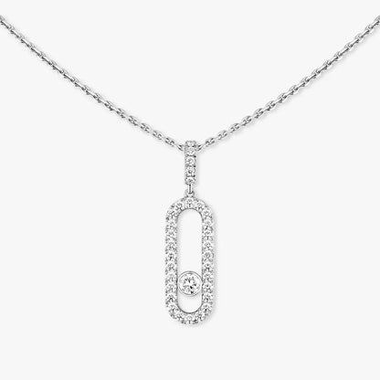 [Clara Jewely]Move Uno Diamond Necklace in Rose Gold