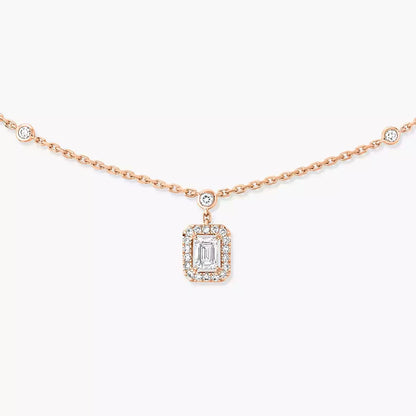 [Clara Jewely]My Twin Diamond Necklace in Silver