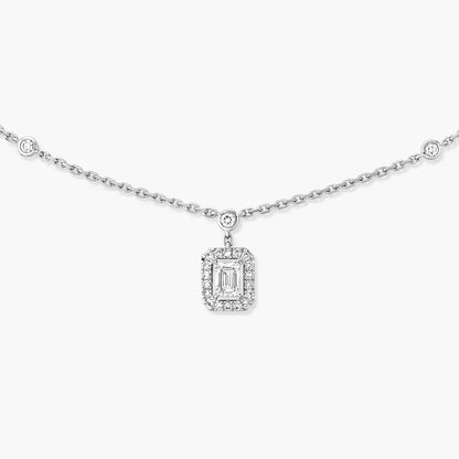 [Clara Jewely]My Twin Diamond Necklace in Silver