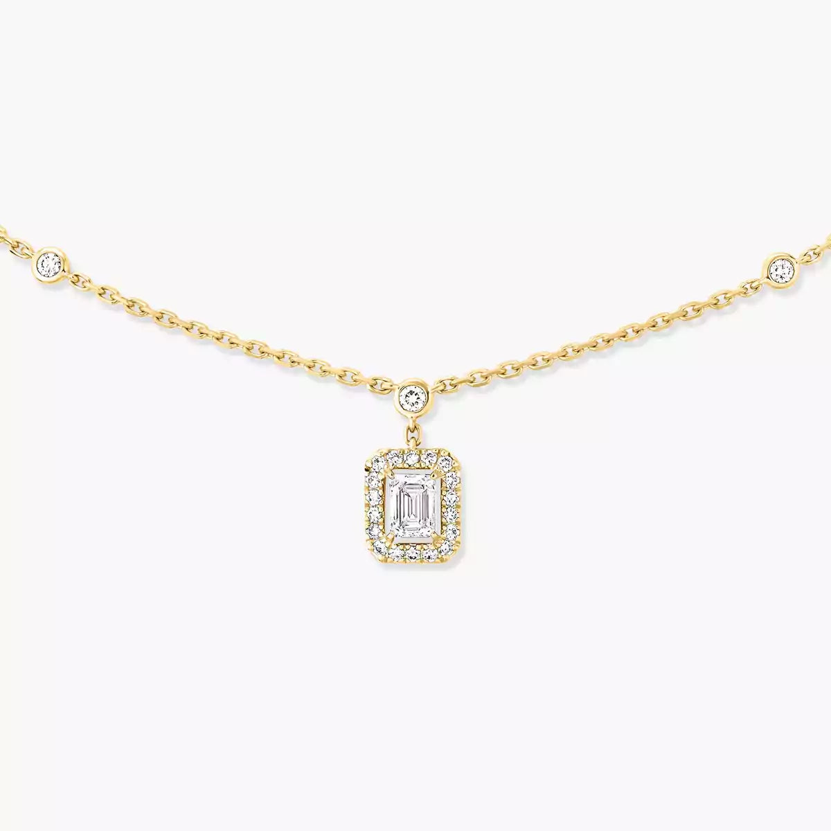 [Clara Jewely]My Twin Diamond Necklace in Silver