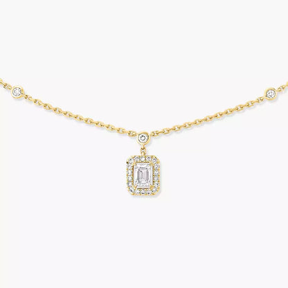 [Clara Jewely]My Twin Diamond Necklace in Silver