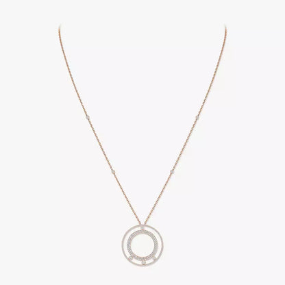 [Clara Jewely]Move Romane Long Pave_-Set Diamond Necklace