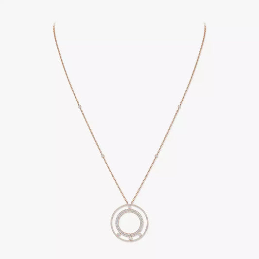 [Clara Jewely]Move Romane Long Pave_-Set Diamond Necklace