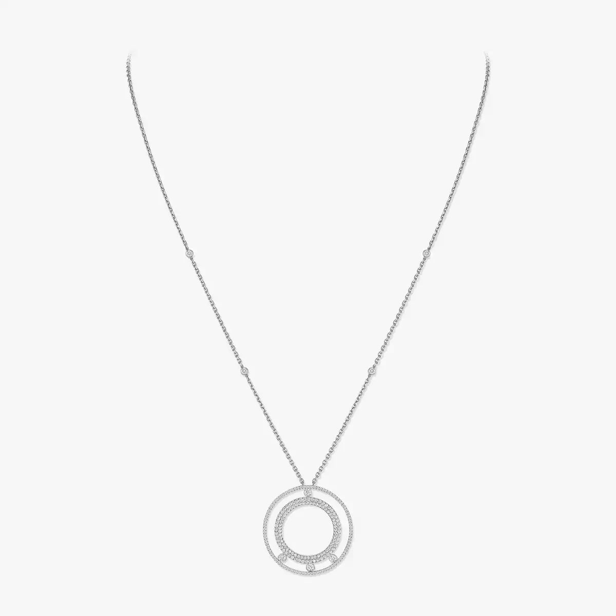 [Clara Jewely]Move Romane Long Pave_-Set Diamond Necklace