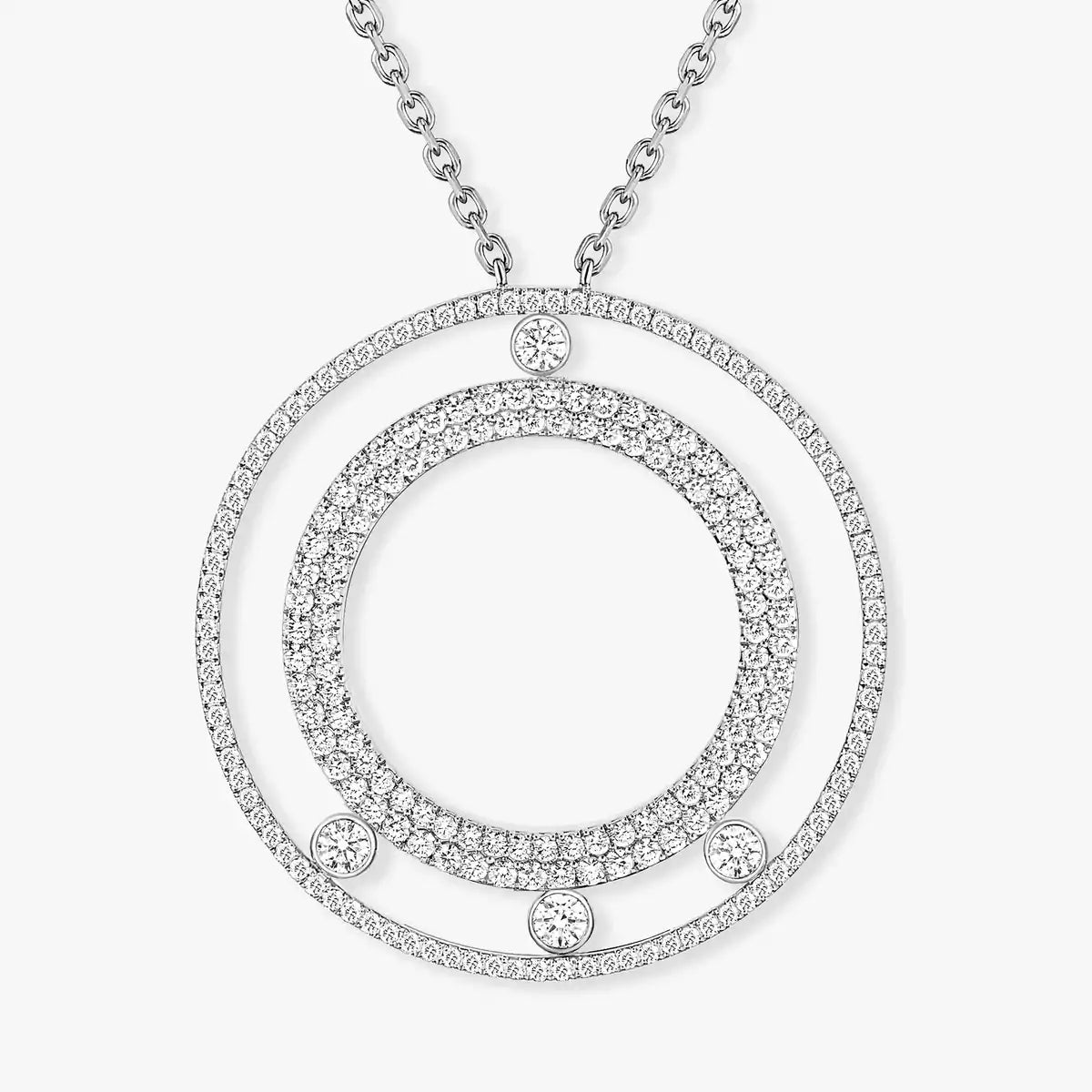 [Clara Jewely]Move Romane Long Pave_-Set Diamond Necklace