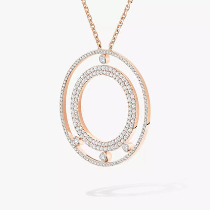 [Clara Jewely]Move Romane Long Pave_-Set Diamond Necklace