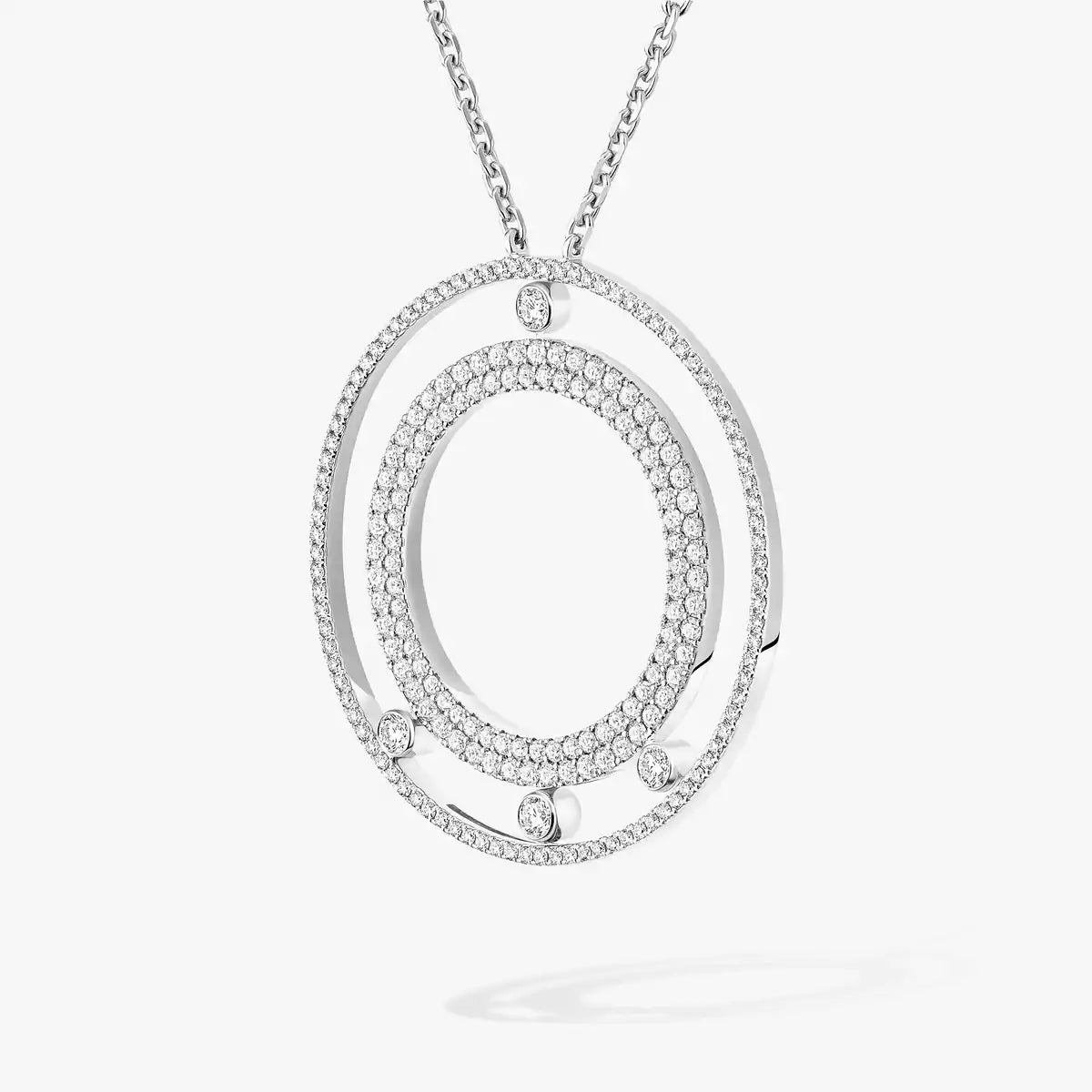 [Clara Jewely]Move Romane Long Pave_-Set Diamond Necklace