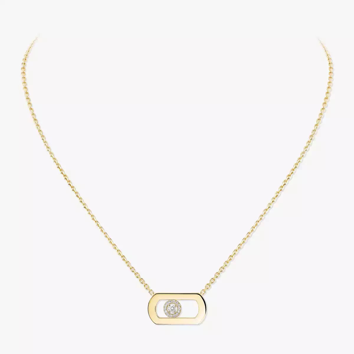 [Clara Jewely]So Move Diamond Necklace in Gold