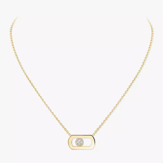 [Clara Jewely]So Move Diamond Necklace in Gold