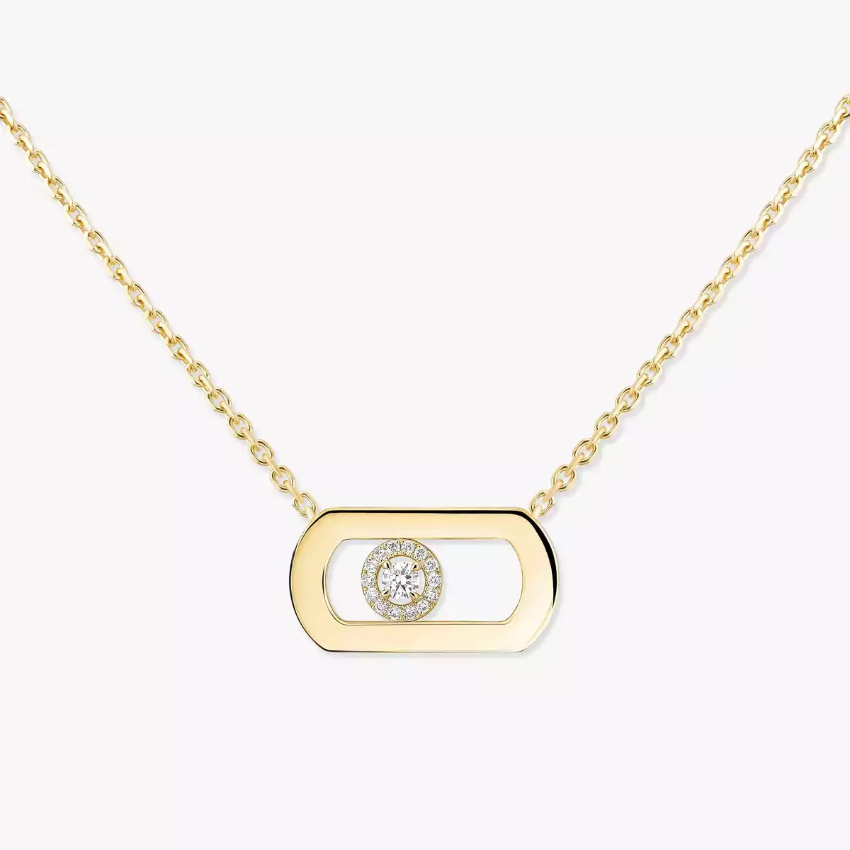 [Clara Jewely]So Move Diamond Necklace in Gold