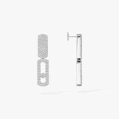 [Clara Jewely]Imperial Move SM Diamond Earrings