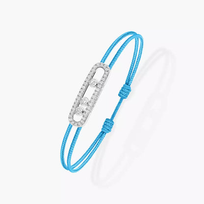 [Clara Jewely]Messika Care(s) pink cord pav茅 bracelet