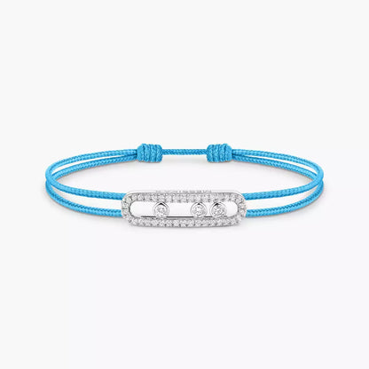 [Clara Jewely]Messika Care(s) pink cord pav茅 bracelet
