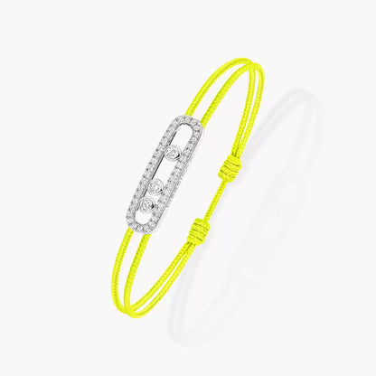 [Clara Jewely]Messika Care(s) pink cord pav茅 bracelet