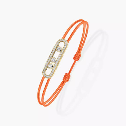 [Clara Jewely]Messika Care(s) pink cord pav茅 bracelet