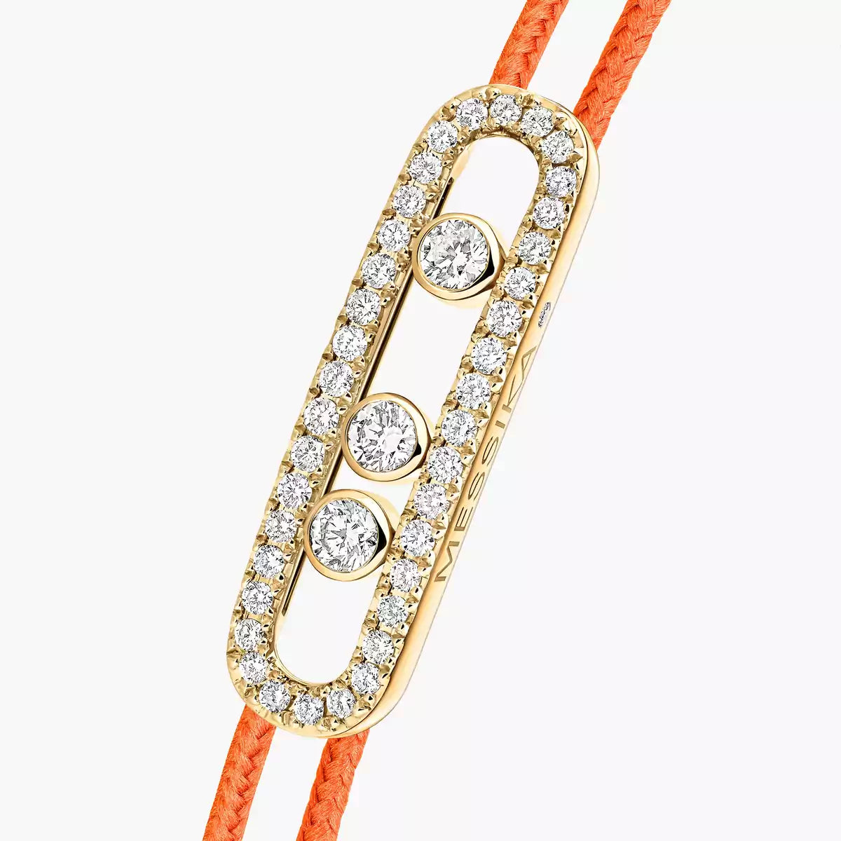 [Clara Jewely]Messika Care(s) pink cord pav茅 bracelet