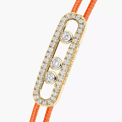 [Clara Jewely]Messika Care(s) pink cord pav茅 bracelet