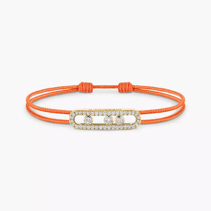 [Clara Jewely]Messika Care(s) pink cord pav茅 bracelet
