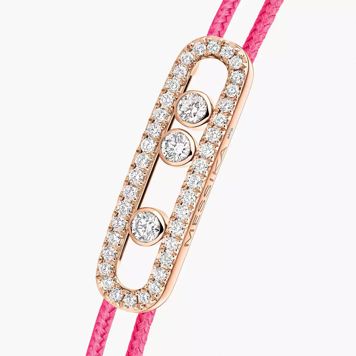 [Clara Jewely]Messika Care(s) pink cord pav茅 bracelet