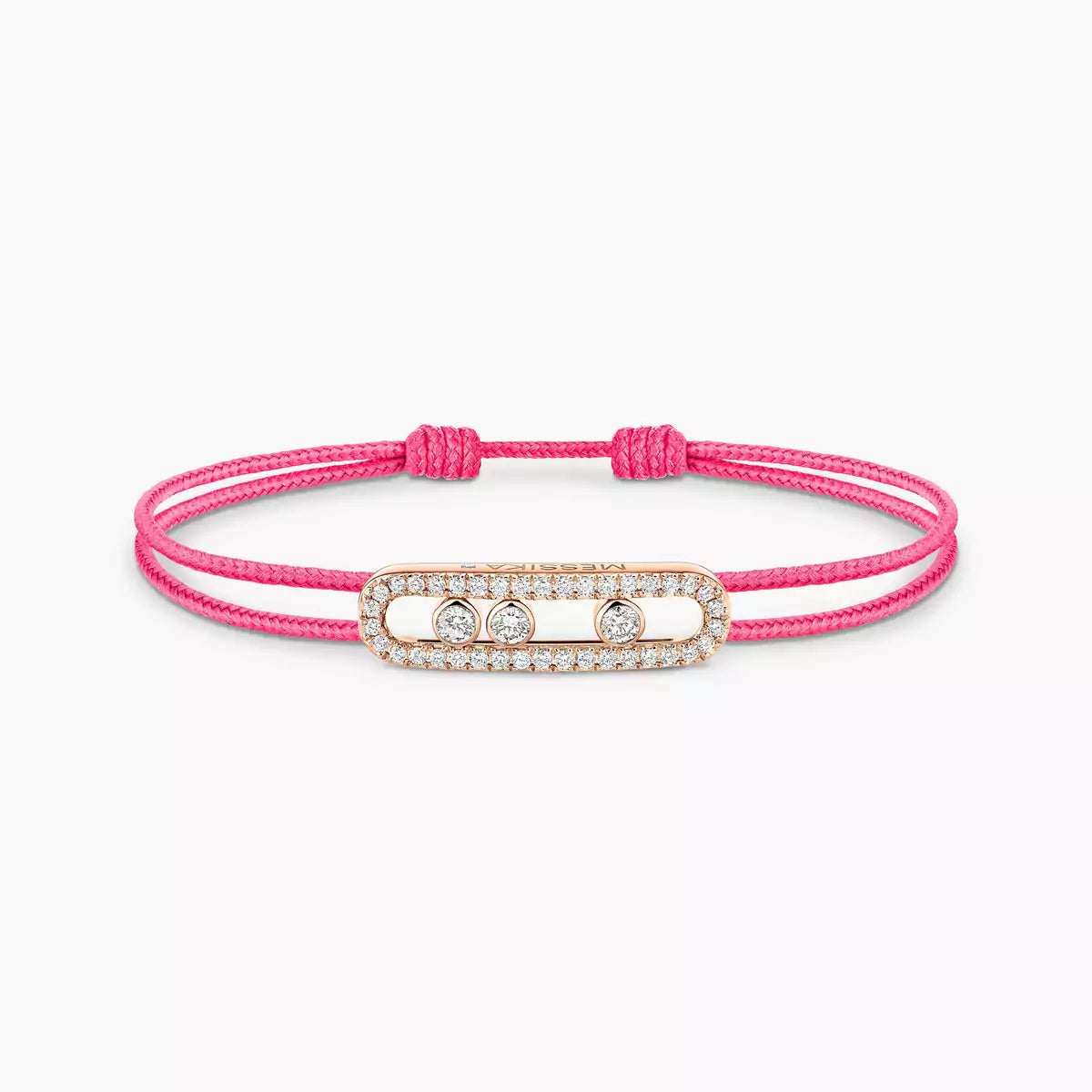 [Clara Jewely]Messika Care(s) pink cord pav茅 bracelet