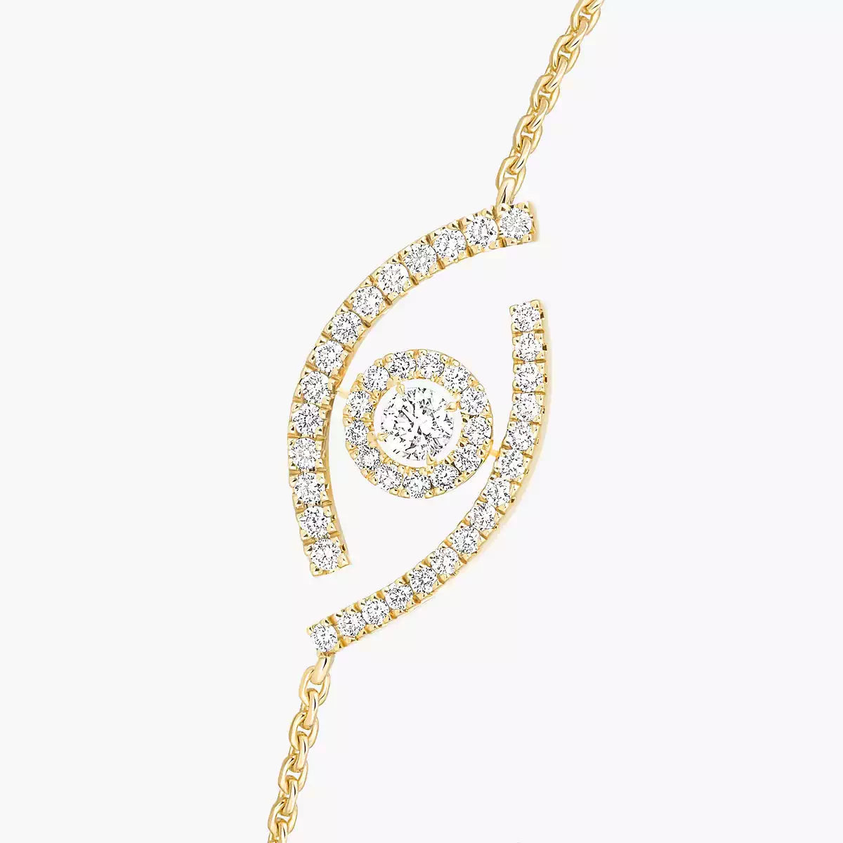 [Clara Jewely]Lucky Eye Pave-Set Diamond Bracelet