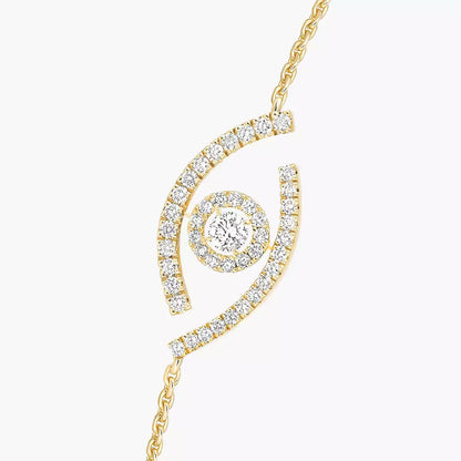 [Clara Jewely]Lucky Eye Pave-Set Diamond Bracelet